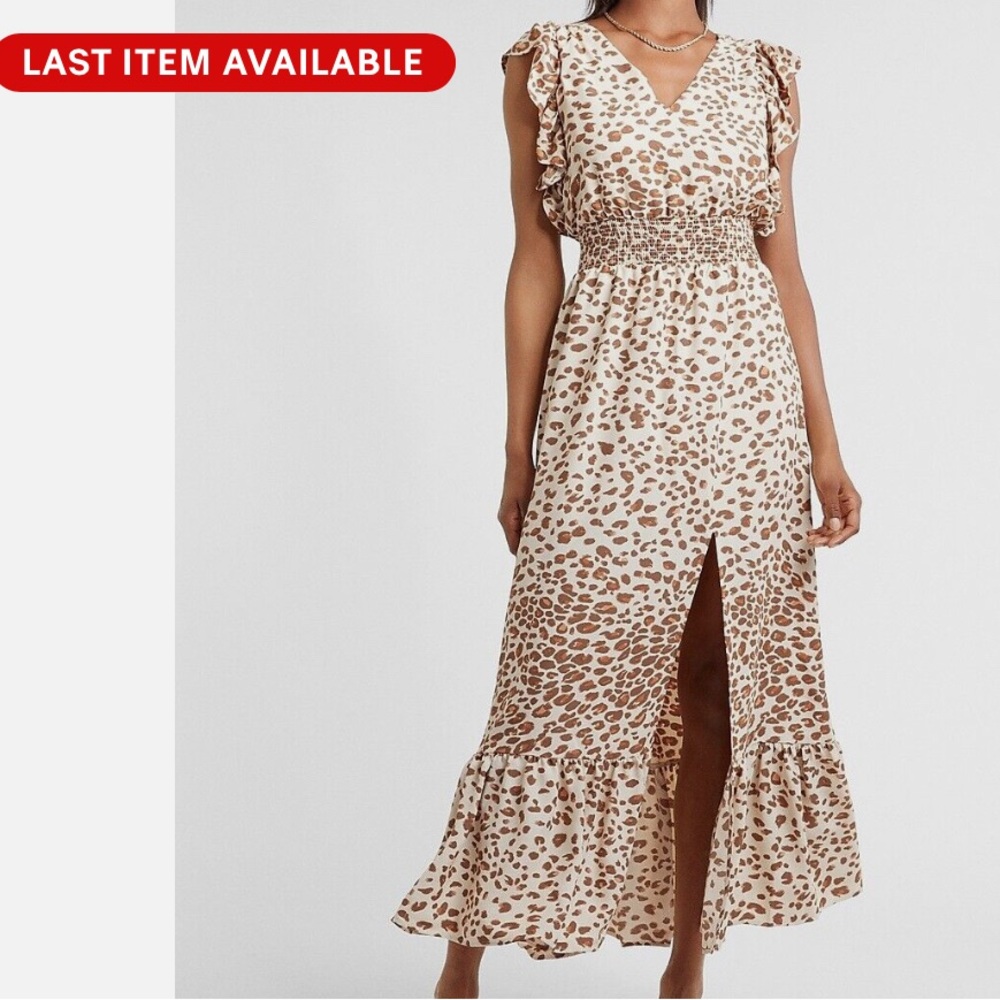 Leopard Print Maxi Dress